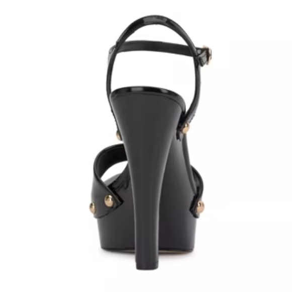 ✨SOLD✨ NEW Jessica Simpson CALENTA Black Patent Platform Sandals Sz 11 - Picture 6 of 10